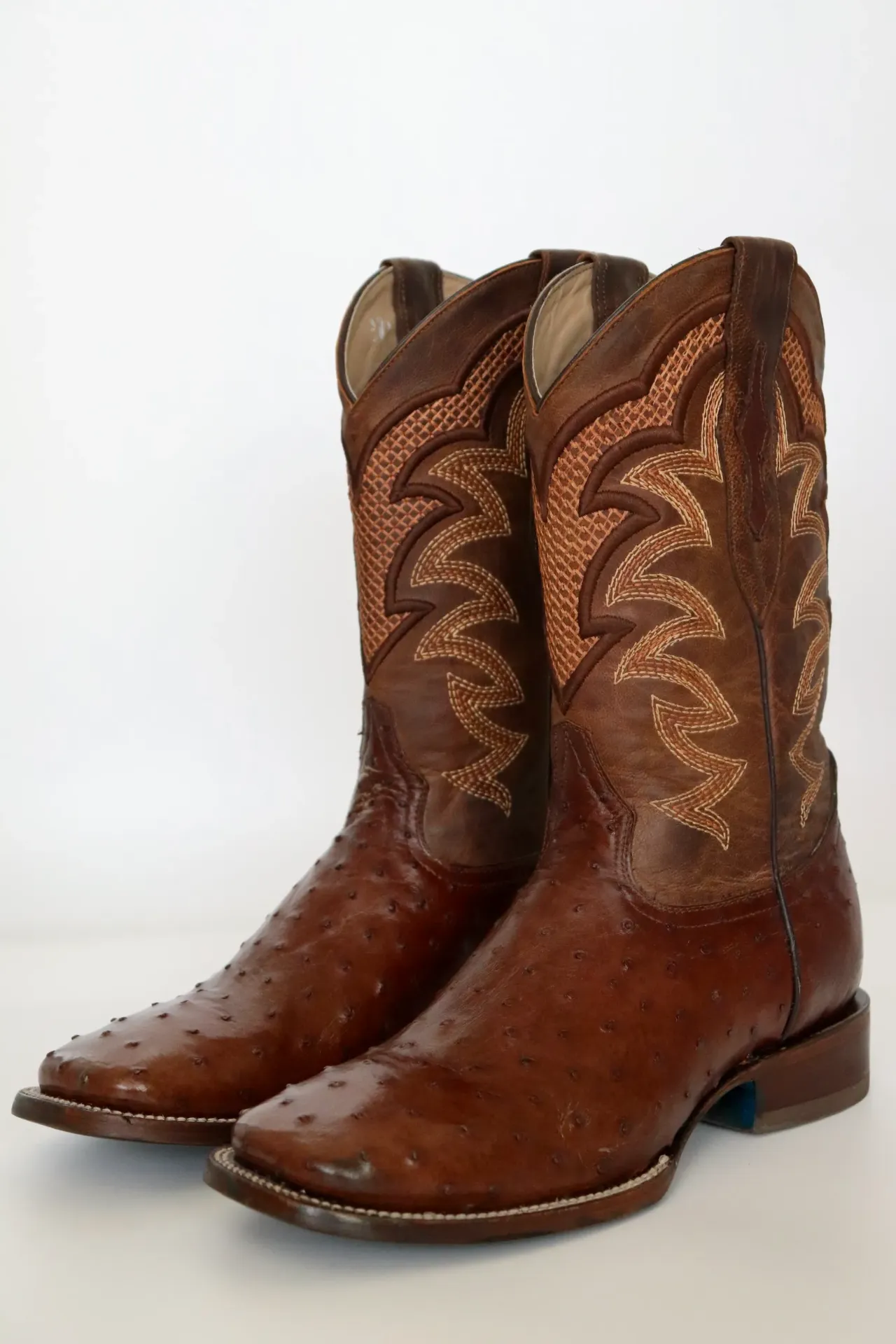 Bota De Hombre En Piel De Avestruz
