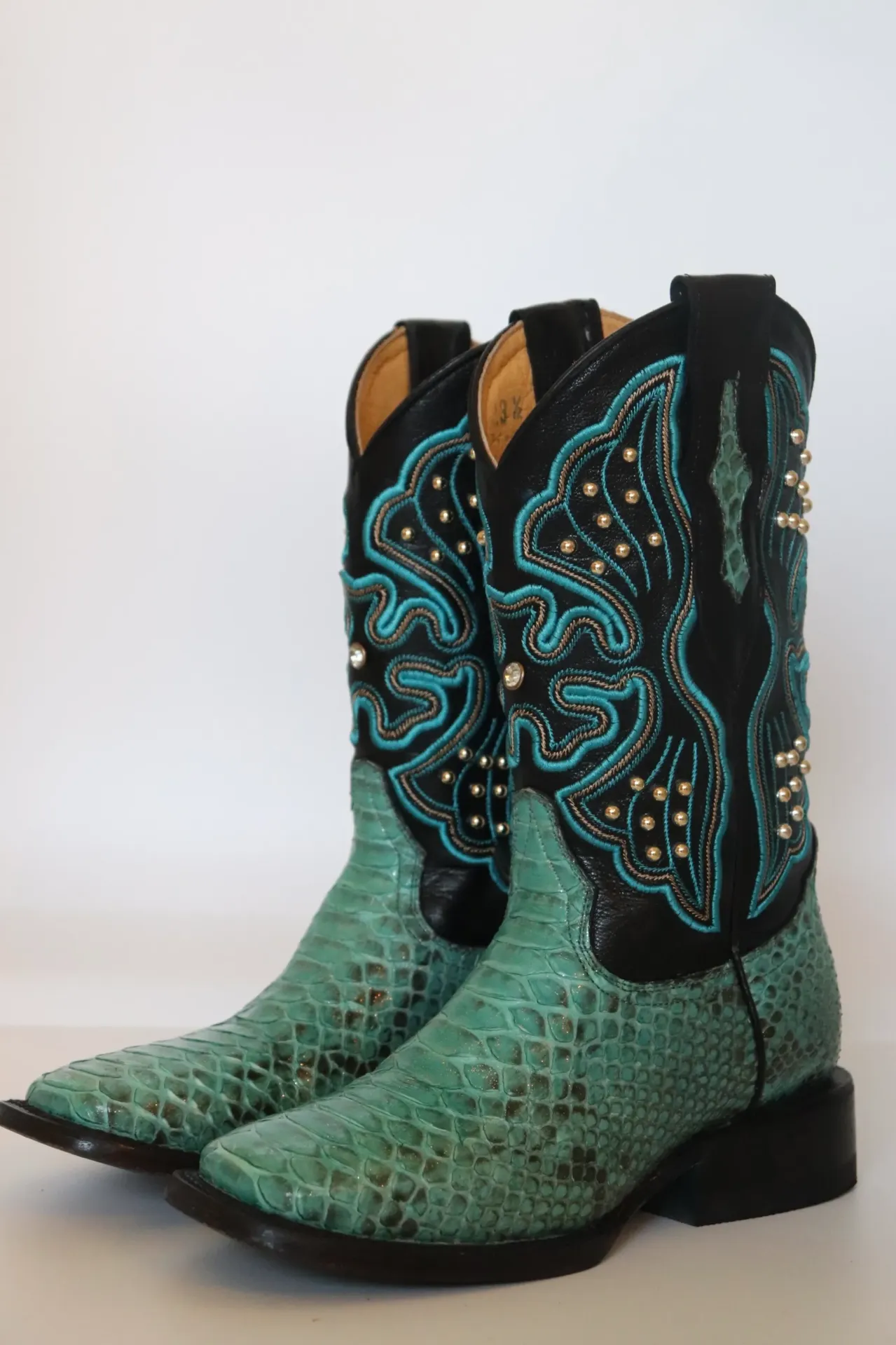 Bota Mujer Bull Pitón Turquesa